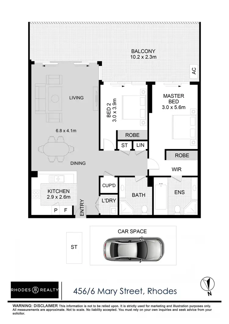 Floorplan of Homely apartment listing, 456/6 Mary Street, Rhodes NSW 2138