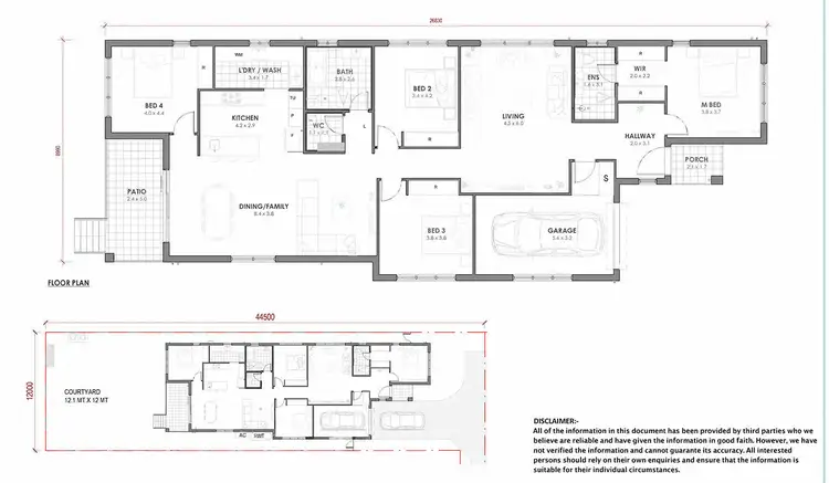 Floorplan of Homely land listing, Address available on request