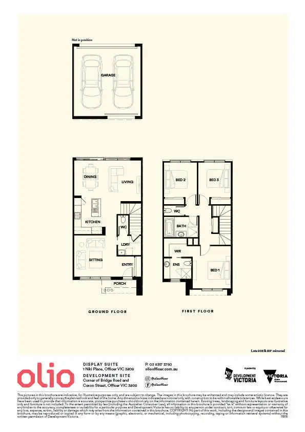 Floorplan of Homely townhouse listing, Lot 204/Cnr Bridge Road & Coxon Street, Officer VIC 3809