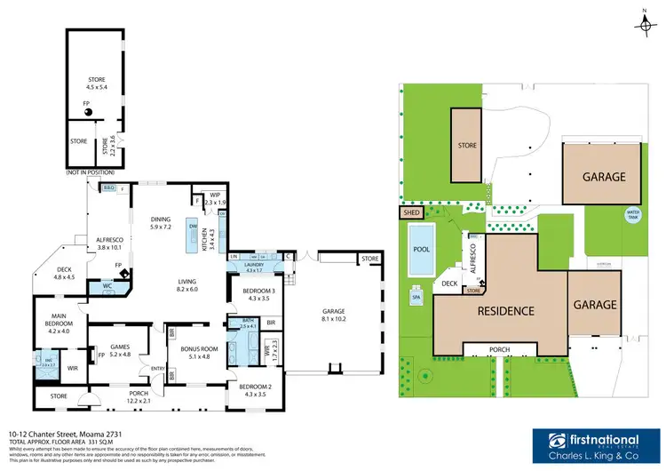 Floorplan of Homely house listing, 10-12 Chanter Street, Moama NSW 2731