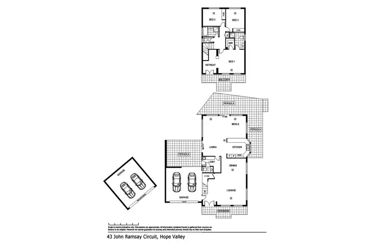 Floorplan of Homely house listing, 43 John Ramsay Circuit, Hope Valley SA 5090