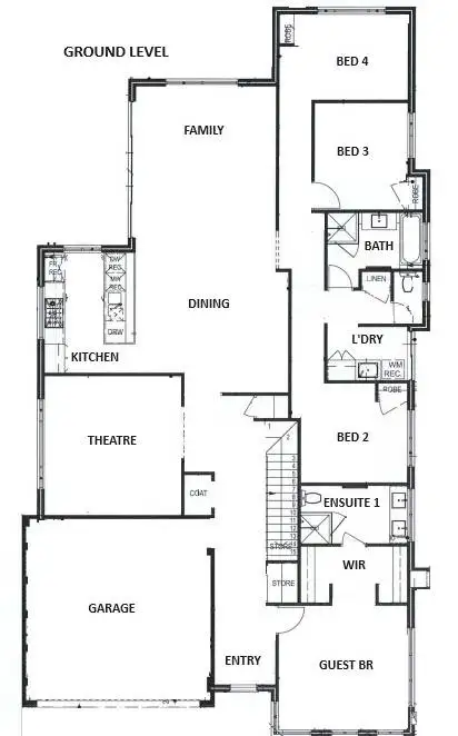 Floorplan of Homely house listing, 44 Solandri Turn, Halls Head WA 6210