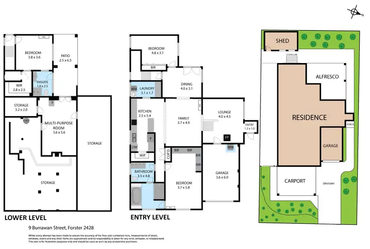 Floorplan of Homely house listing, 9 Burrawan Street, Forster NSW 2428