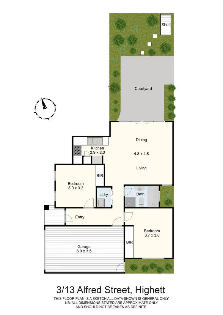 Floorplan of Homely unit listing, 3/13 Alfred Street, Highett VIC 3190