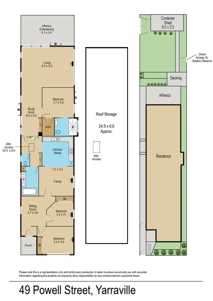 Floorplan of Homely house listing, 49 Powell Street, Yarraville VIC 3013