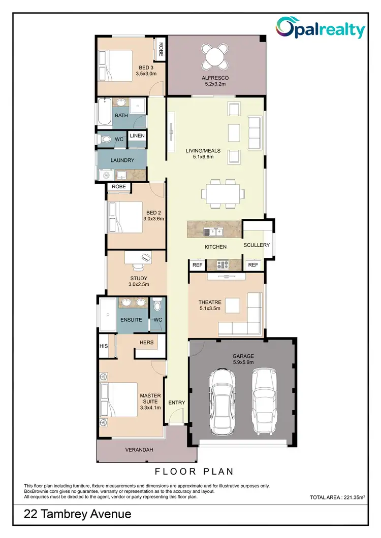 Floorplan of Homely house listing, 22 Tambrey Avenue, Golden Bay WA 6174