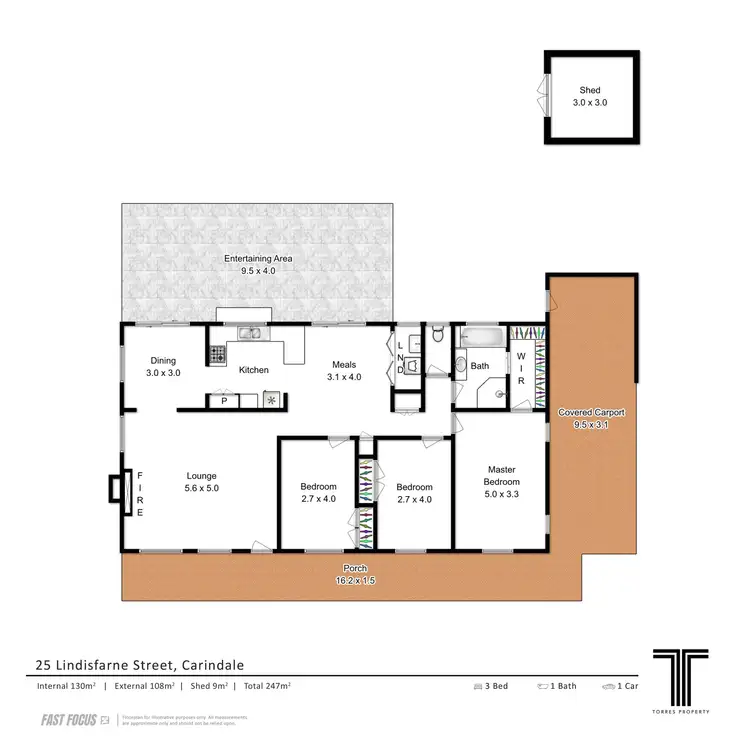 Floorplan of Homely house listing, 25 Lindisfarne Street, Carindale QLD 4152