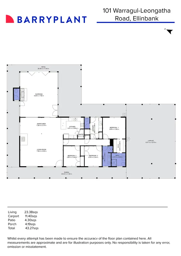 Floorplan of Homely rural property listing, 101 Warragul-Leongatha Road, Ellinbank VIC 3821