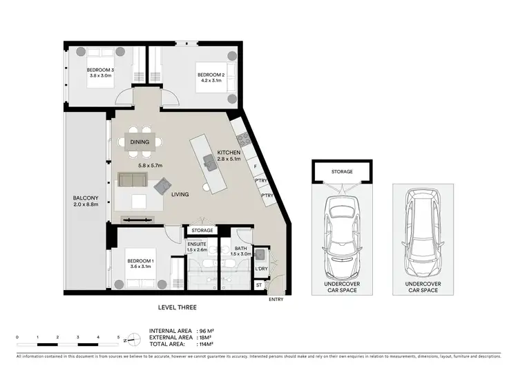 Floorplan of Homely apartment listing, 308/8 Joseph Road, Footscray VIC 3011