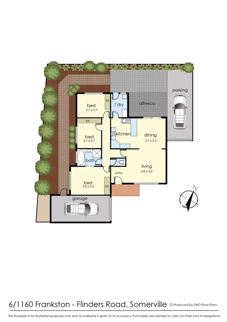 Floorplan of Homely unit listing, 6/1160 Frankston Flinders Road, Somerville VIC 3912