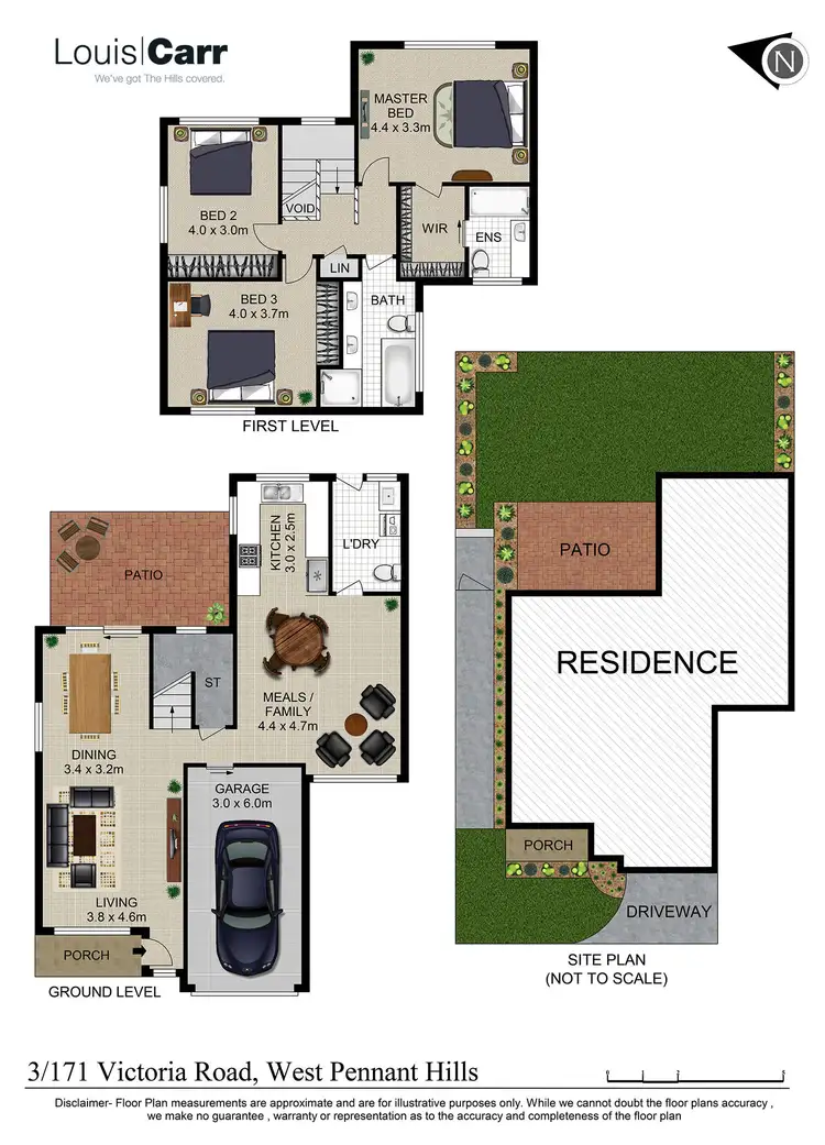 Floorplan of Homely townhouse listing, 3/171 Victoria Road, West Pennant Hills NSW 2125