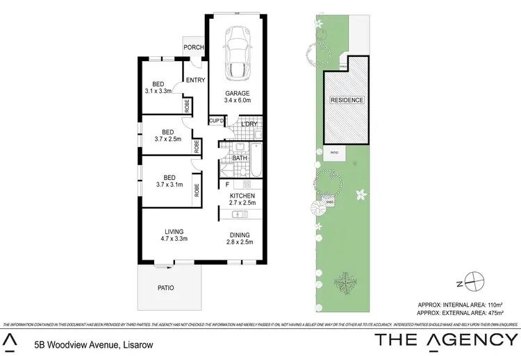 Floorplan of Homely semi-detached listing, 5B Woodview Avenue, Lisarow NSW 2250