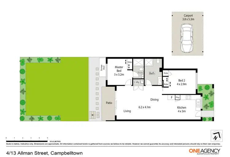 Floorplan of Homely unit listing, 4/13 Allman Street, Campbelltown NSW 2560