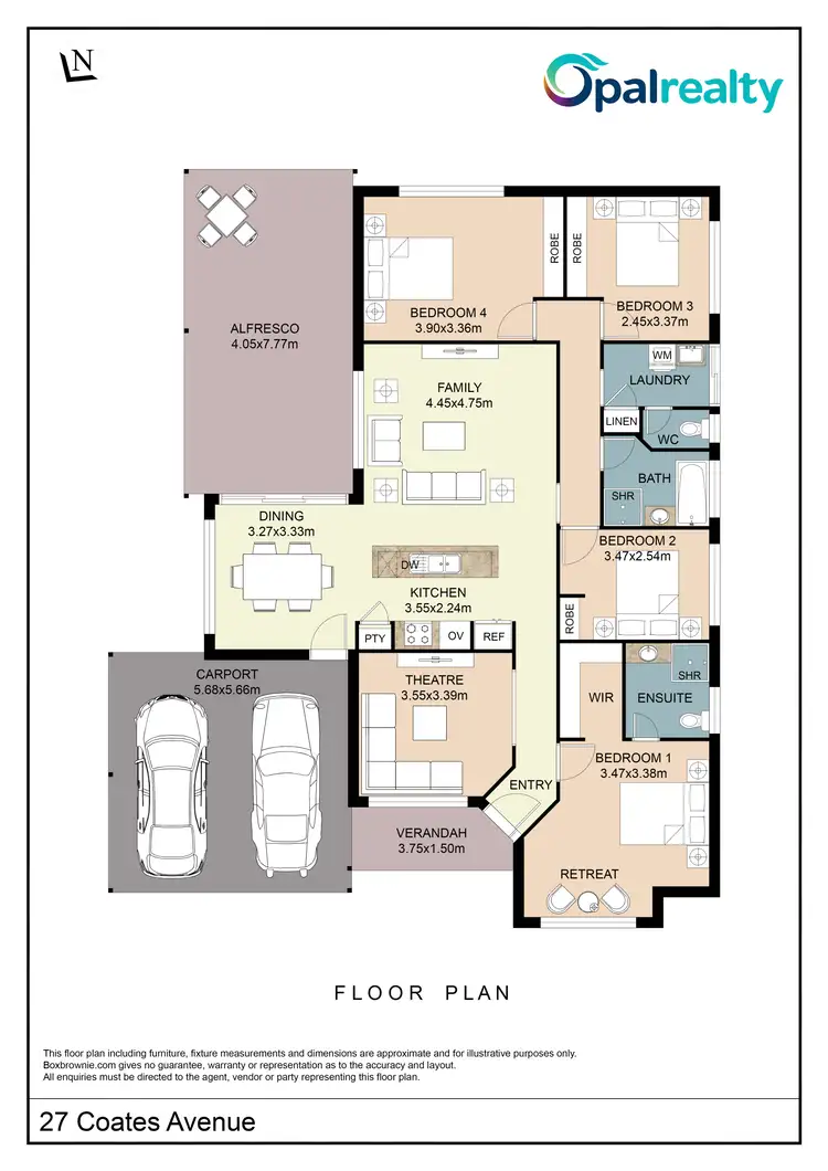 Floorplan of Homely house listing, 27 Coates Avenue, Baldivis WA 6171