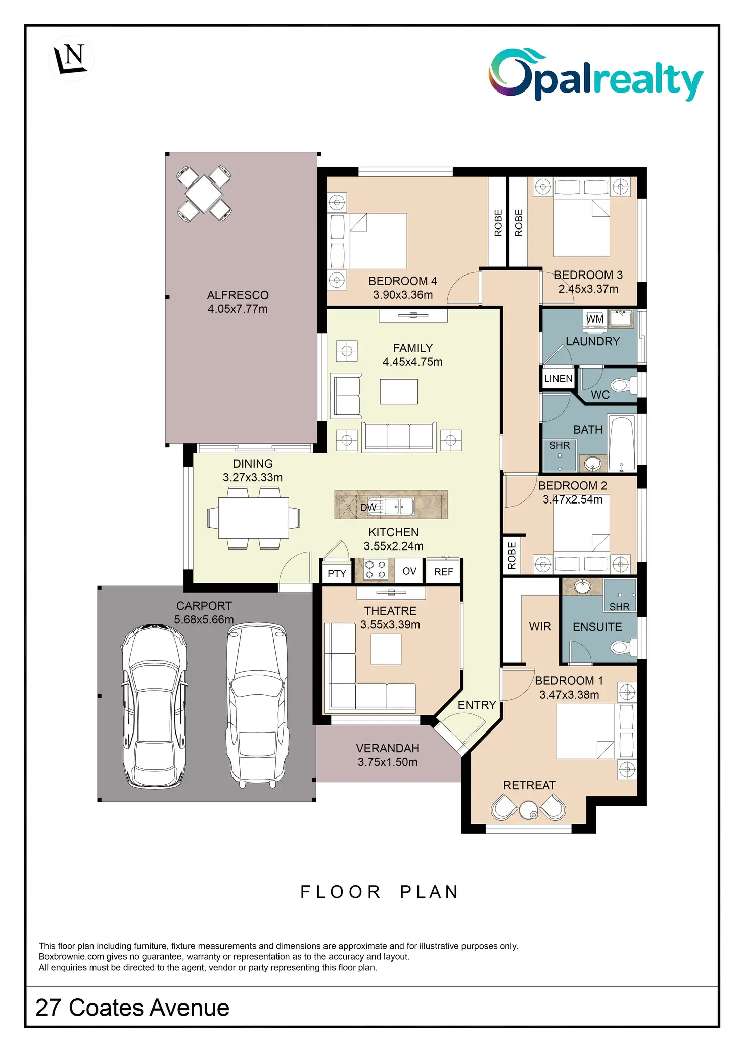 Floorplan of Homely house listing, 27 Coates Avenue, Baldivis WA 6171