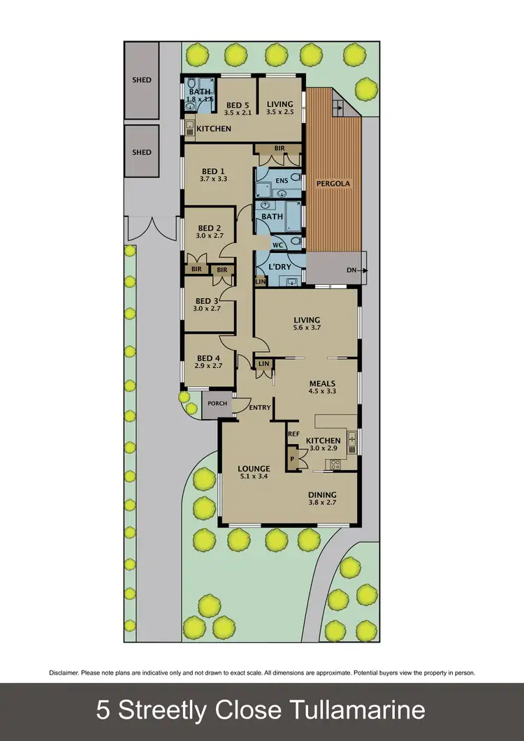 Floorplan of Homely house listing, 5 Streetly Close, Tullamarine VIC 3043