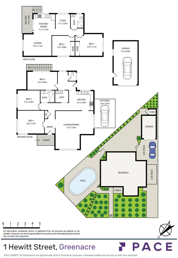 Floorplan of Homely house listing, 1 Hewitt Street, Greenacre NSW 2190