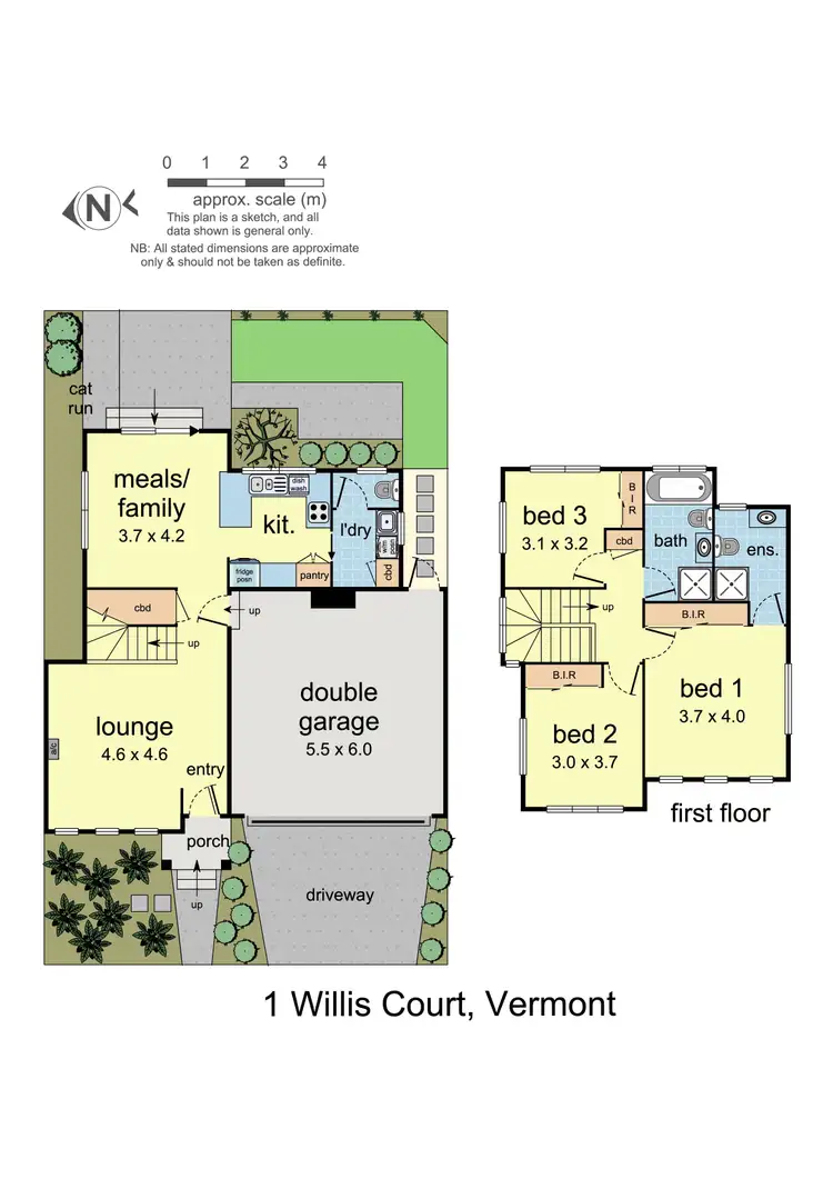Floorplan of Homely house listing, 1 Willis Court, Vermont VIC 3133
