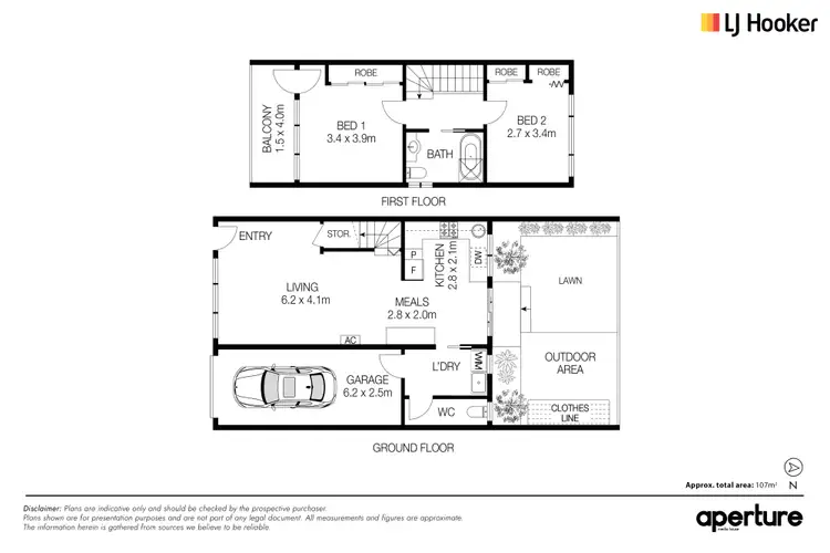 Floorplan of Homely townhouse listing, 15/11 Donald Road, Queanbeyan NSW 2620