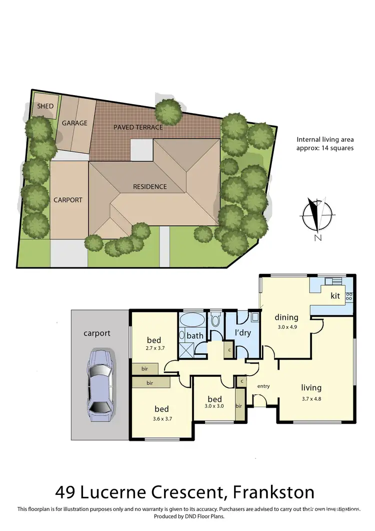 Floorplan of Homely house listing, 49 Lucerne Crescent, Frankston VIC 3199