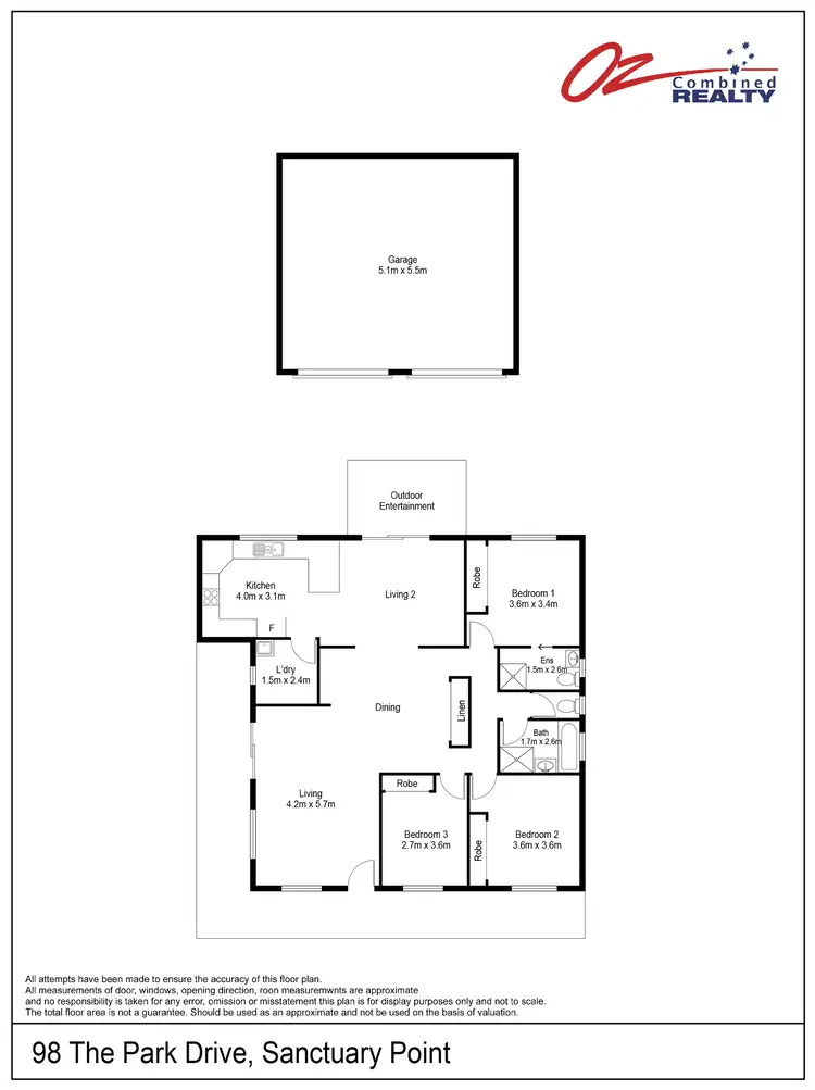 Floorplan of Homely house listing, 98 The Park Drive, Sanctuary Point NSW 2540