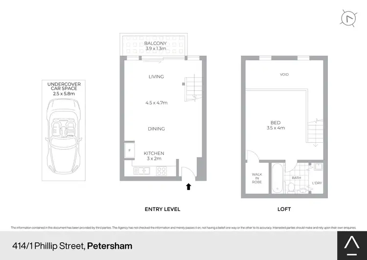 Floorplan of Homely apartment listing, 414/1 Phillip Street, Petersham NSW 2049