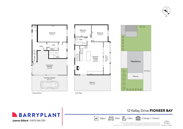 Floorplan of Homely house listing, 12 Kallay Drive, Pioneer Bay VIC 3984