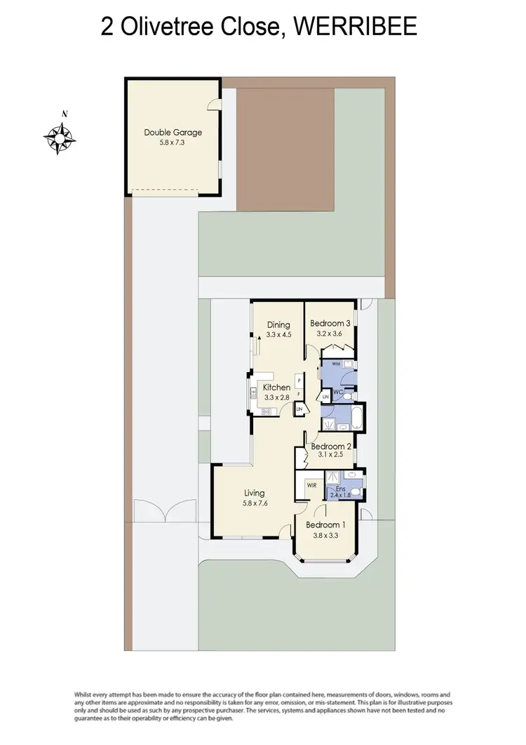 Floorplan of Homely house listing, 2 Olivetree Close, Werribee VIC 3030