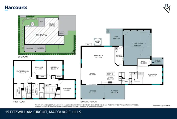Floorplan of Homely house listing, 15 Fitzwilliam Circuit, Macquarie Hills NSW 2285