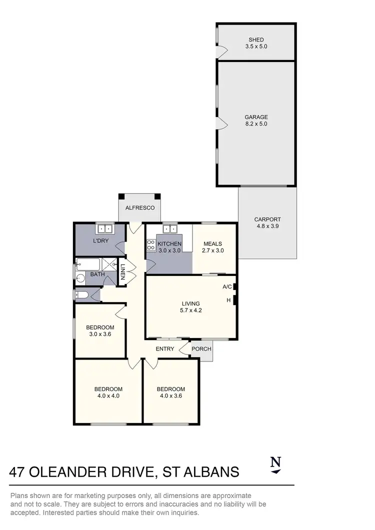 Floorplan of Homely house listing, 47 Oleander Drive, St Albans VIC 3021