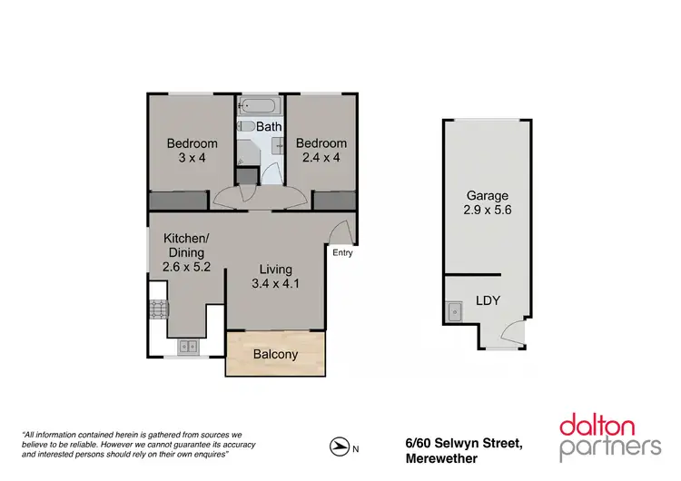 Floorplan of Homely unit listing, 6/60 Selwyn Street, Merewether NSW 2291