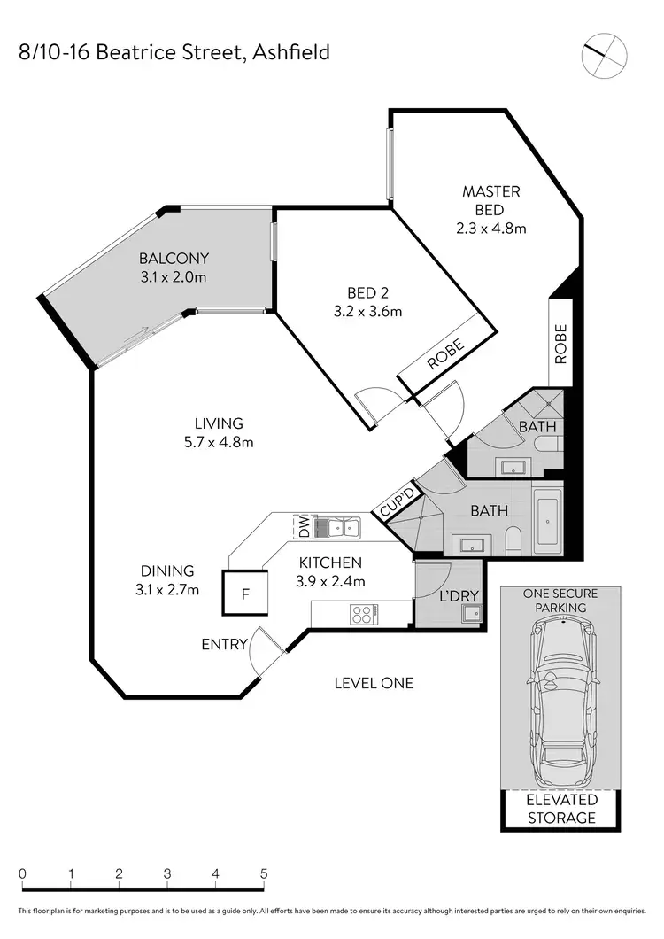 Floorplan of Homely apartment listing, 8/10-16 Beatrice Street, Ashfield NSW 2131