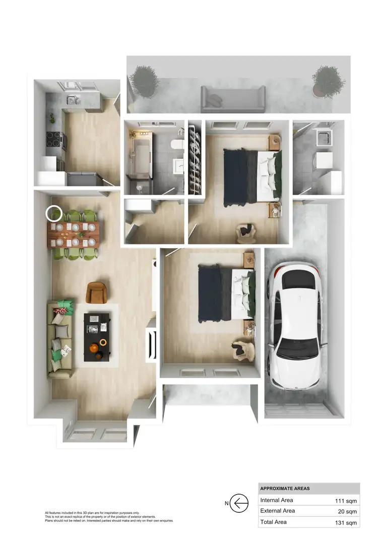 Floorplan of Homely unit listing, 2/74 Brigalow Avenue, Kensington Gardens SA 5068