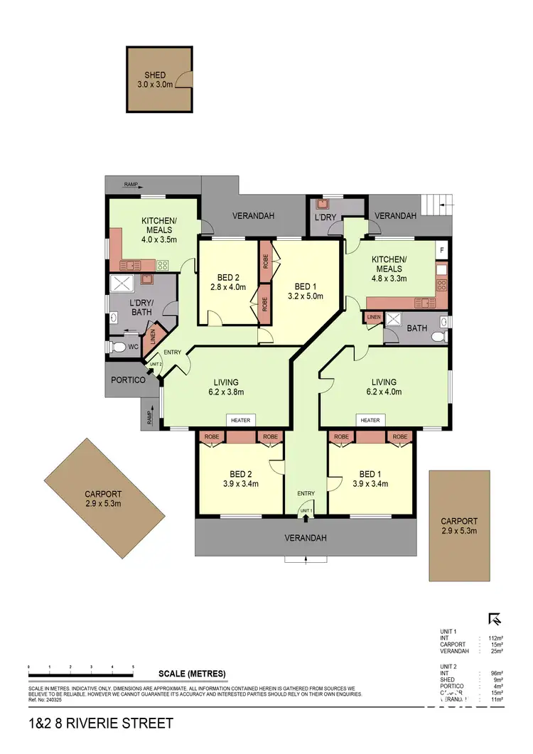 Floorplan of Homely house listing, 1 & 2/8 Reverie Street, Long Gully VIC 3550