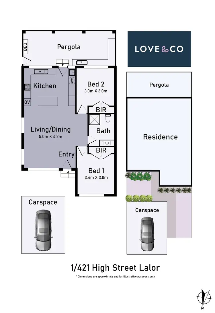 Floorplan of Homely unit listing, 1/421 High Street, Lalor VIC 3075