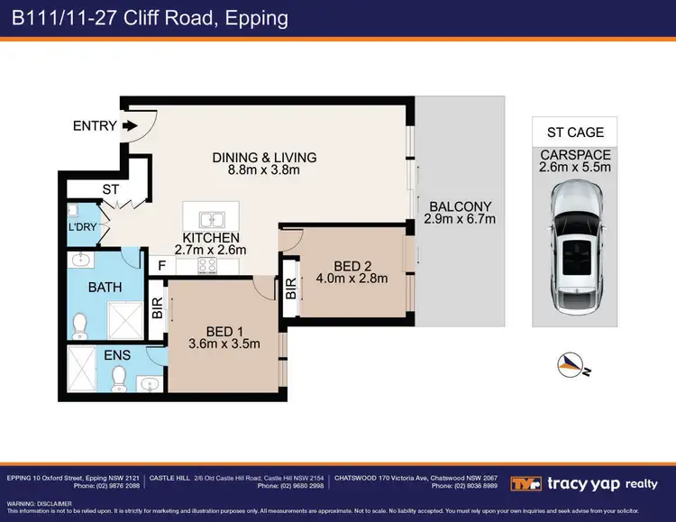 Floorplan of Homely apartment listing, B111/11-27 Cliff Road, Epping NSW 2121
