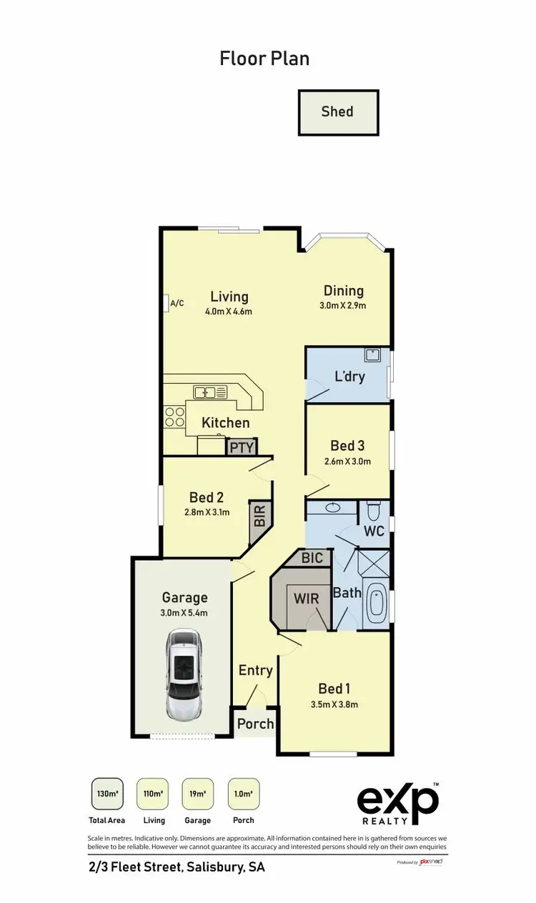 Floorplan of Homely house listing, 2/3 Fleet Street, Salisbury SA 5108