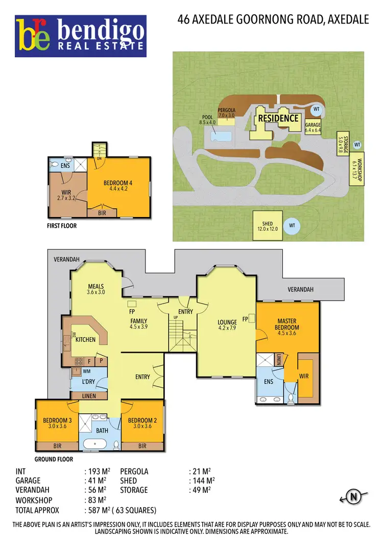Floorplan of Homely house listing, 46 Axedale - Goornong Road, Axedale VIC 3551