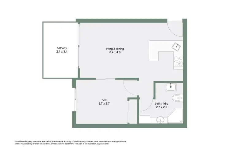 Floorplan of Homely apartment listing, 205/6-8 Triton Street, Palm Cove QLD 4879