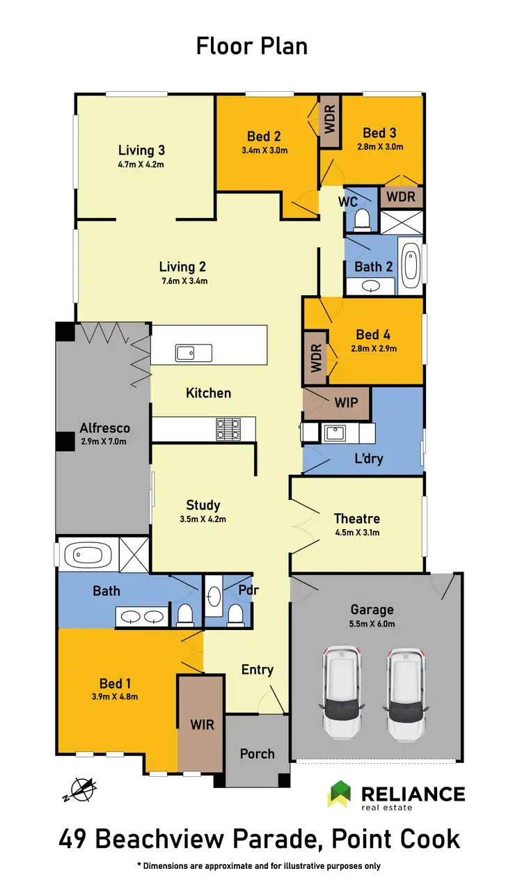 Floorplan of Homely house listing, 49 Beachview Parade, Point Cook VIC 3030