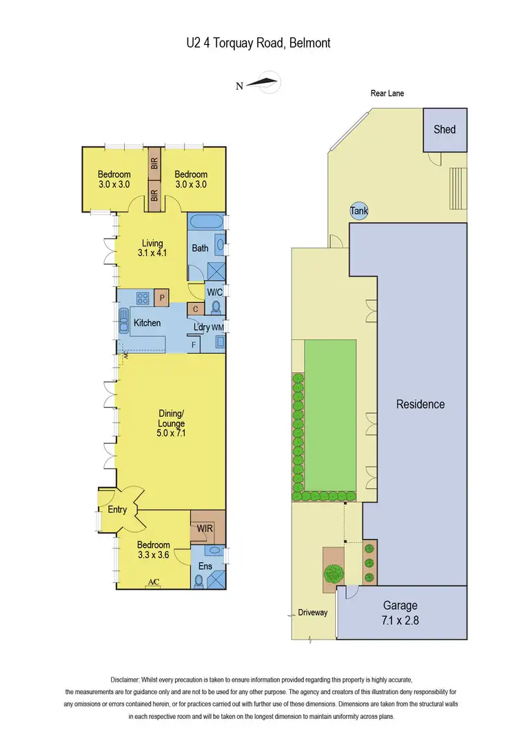 Floorplan of Homely house listing, 2/4 Torquay Road, Belmont VIC 3216