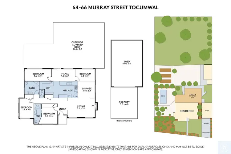 Floorplan of Homely house listing, 64-66 Murray Street, Tocumwal NSW 2714
