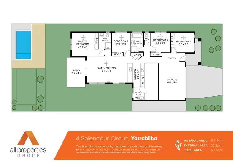 Floorplan of Homely house listing, 4 Splendour Circuit, Yarrabilba QLD 4207