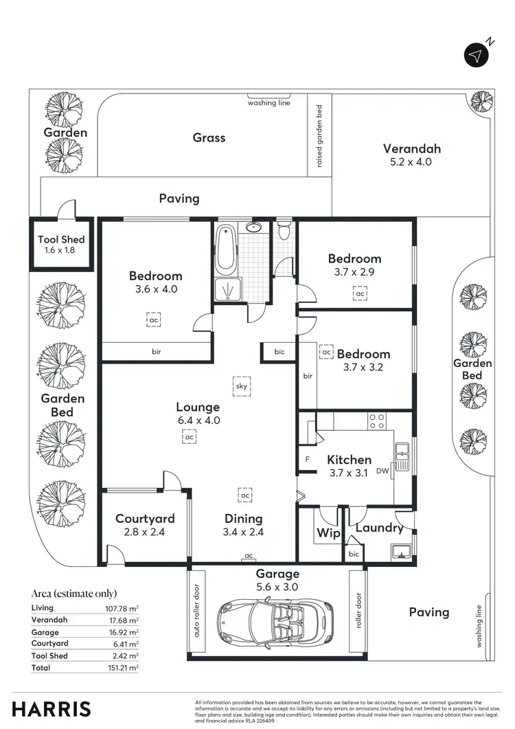 Floorplan of Homely unit listing, 7/33 Walkerville Terrace, Gilberton SA 5081