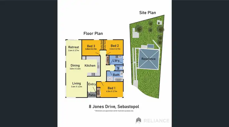 Floorplan of Homely house listing, 8 Jones Drive, Sebastopol VIC 3356