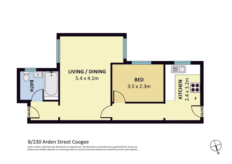 Floorplan of Homely apartment listing, 8/230 Arden Street, Coogee NSW 2034