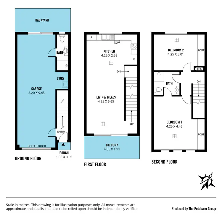 Floorplan of Homely unit listing, 9/23 - 25 Metro Parade, Mawson Lakes SA 5095