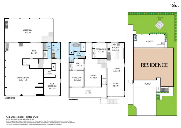 Floorplan of Homely house listing, 43 Burgess Road, Forster NSW 2428