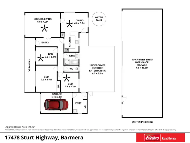 Floorplan of Homely house listing, 17478 Sturt Highway, Barmera SA 5345