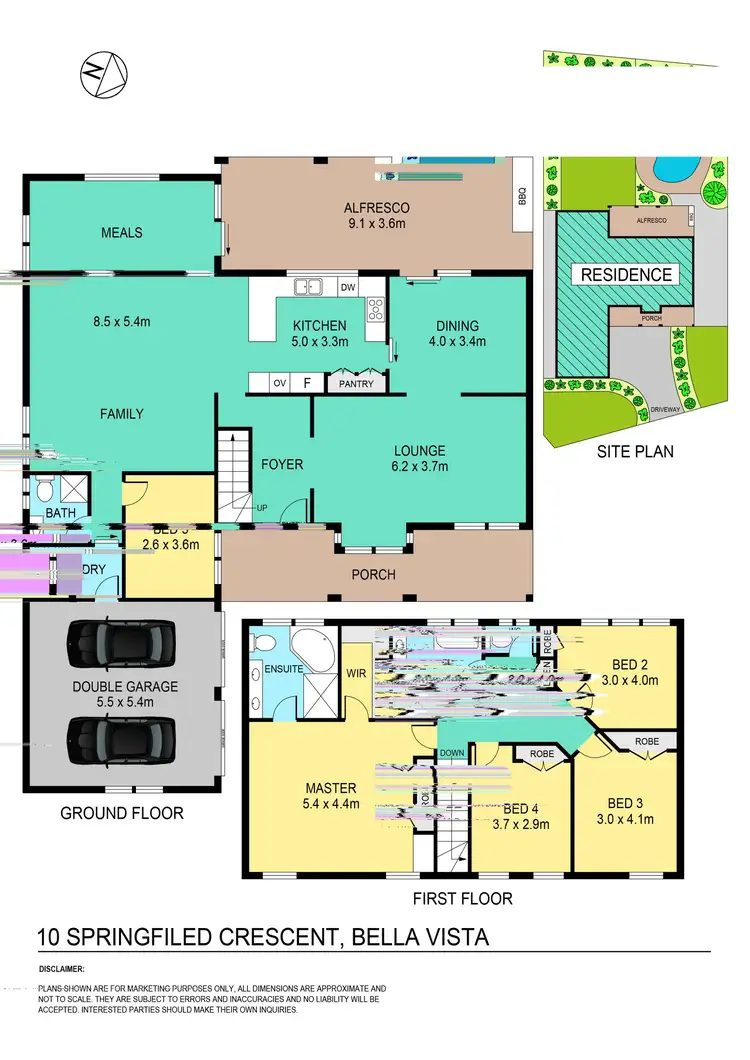 Floorplan of Homely house listing, 10 Springfield Crescent, Bella Vista NSW 2153